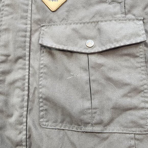 Burton Snowboard Sherpa Lining Brown Canvas Long Coat (M) - Picture 11 of 14